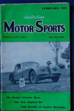 Australian Motor Sports 1954 Feb Jupiter R4 Austin Healey 100 Fiat 804 Fiat 2L M