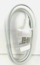 Electrical Power Cable 3 Prong AC Cord White Used For Computers And More NEW