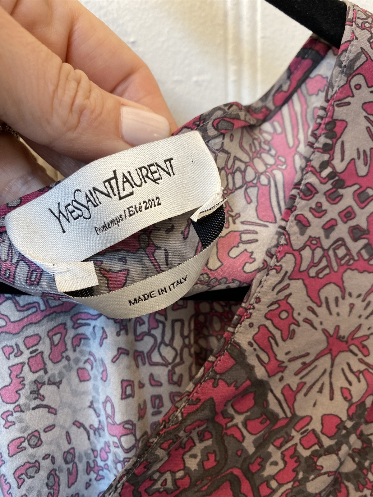 Abito in seta Yves Saint Laurent taglia 8