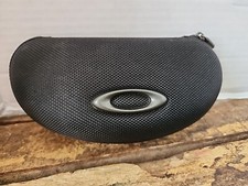 OAKLEY Sunglasses Case ZIP AROUND Nylon Canvas HARD CASE ONLY Used Black