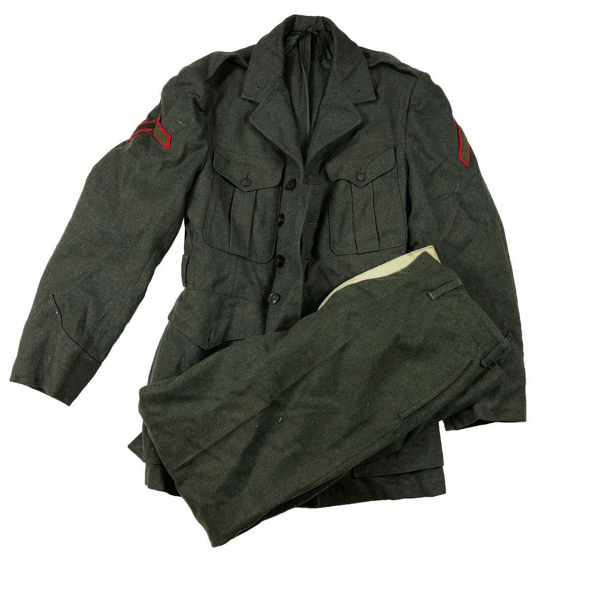 Named Set of Marine Corp Service Jacket & Trousers USMC | eBay