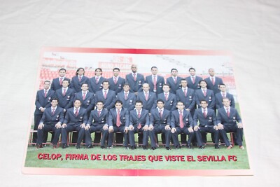Photograph Of The Sevilla F.C. Team In Their Official Uniform Time Kanouté