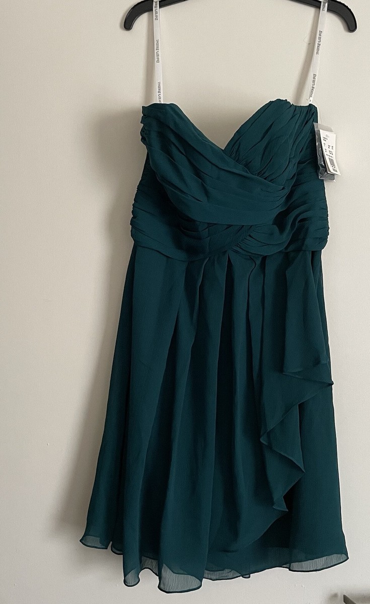 david's bridal gem bridesmaid dresses David's Bridal Pewter Floor-Length Bridesmaid Dresses