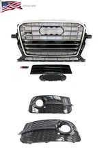 front bumper cover grille fog light bezels conversion kit for 2013-17 Q5 to SQ5