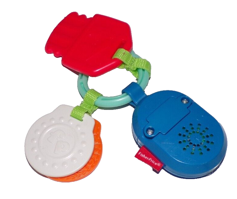 FisherPrice keys Teether Baby Toy car sound Classic 5" infT eBay