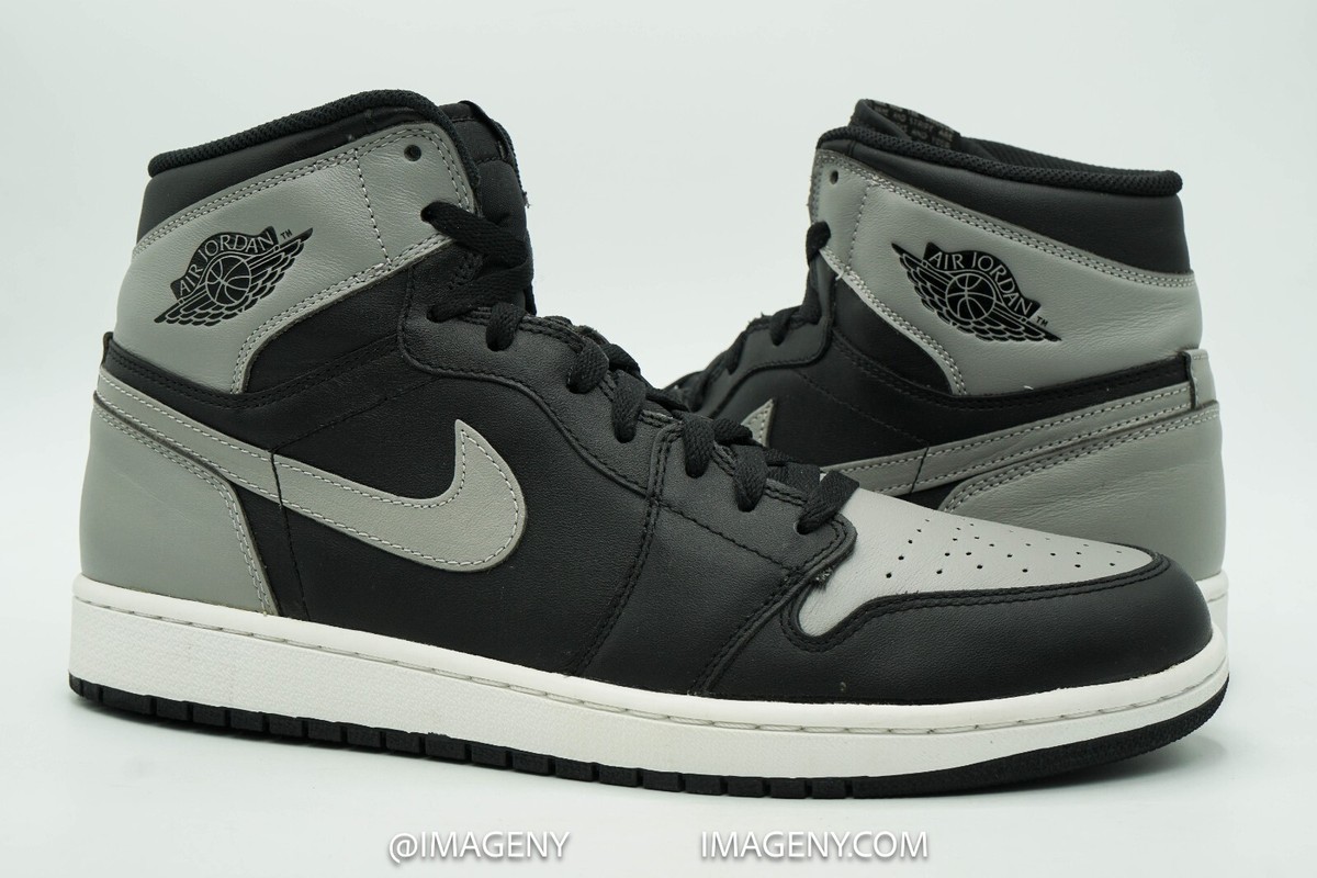 AIR JORDAN 1 RETRO HIGH OG SIZE 12 SHADOW BLACK SOFT GREY AIR JORDAN 1 RETRO HIGH OG SIZE 12 SHADOW BLACK SOFT GREY