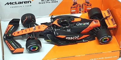 Burago Maßstab 1:43 18-38177P - F1 McLaren MCL38 Miami GP 2024 #81 Piastri