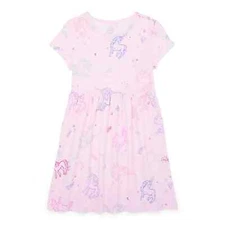 Wonder Nation Wonder Nation Girls 2XL 18 Play Dress w/ Short Sleeves Pink NEW