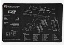 TekMat Pistol Mat For Glock Gen 4, 11"x17", Black