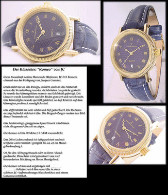 Jacques Cantani JC-311 Designer Unisex Watch Fluted Stainless Steel Case