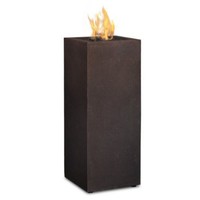 Real Flame Baltic Propane Fire Column In Kodiak Brown - T9605lp-kb Real Flame Baltic Propane Fire Column In Kodiak Brown - T9605lp-kb