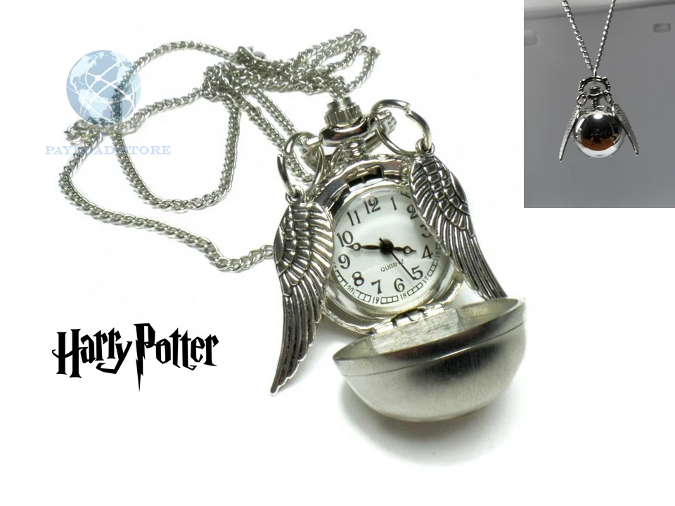 Collana con shop orologio pendente