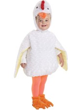 Belly Babies Plush White Farm Chicken Costume Child's Small 4-6