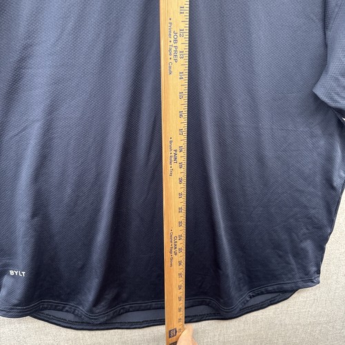 Camisa Polo BYLT Premium Basics Para Hombres 2XL Azul Manga Corta Elastizada Informal Adulto - Imagen 10 de 15