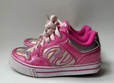 Heelys Pink Girls Iridescent Silver Motion Youth/Big Kid Skate Shoe Size 4 -K06