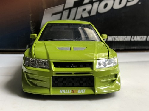 Jada Fast & Furious Brian's 2002 Mitsubishi Lancer Evolution VII 1:24 NUEVO SIN CAJA - Imagen 2 de 7