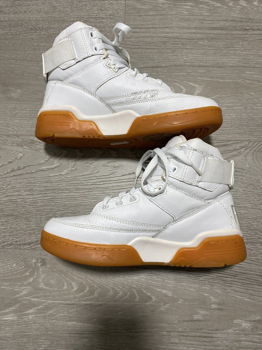 Patrick Ewing Hi33 Men's Size 8 White/Gum Sneakers (1EW90014-108