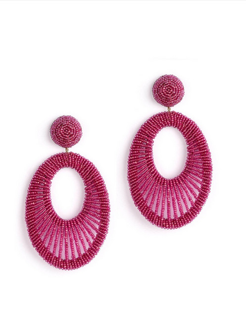 $ 245,00 Серьги Deepa Gurnani Cypress цвета Фуксии - Один размер