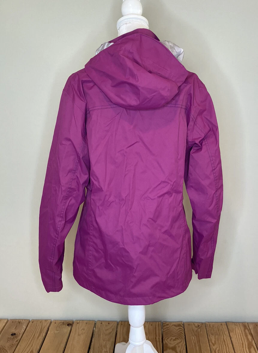 Quechua decathlon women's full zip hooded jacket size M purple HG