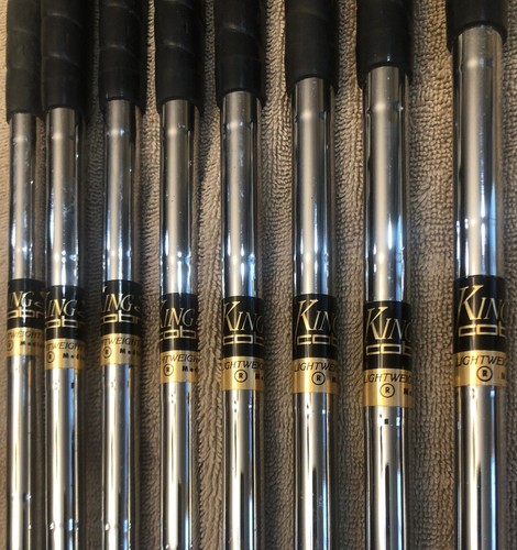 King Cobra Oversize Iron Set 3-PW + SW RH Steel Shafts Med R Flex Mens - Picture 7 of 10
