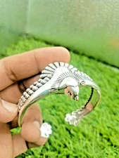 Eagle Bangle 925 Sterling Silver Jewelry Eagle Cuff Eagle Bracelet S-Adjustable
