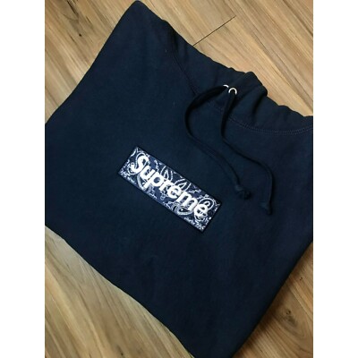 Supreme Bandana Box Logo Hooded Sweatshirt | eBay