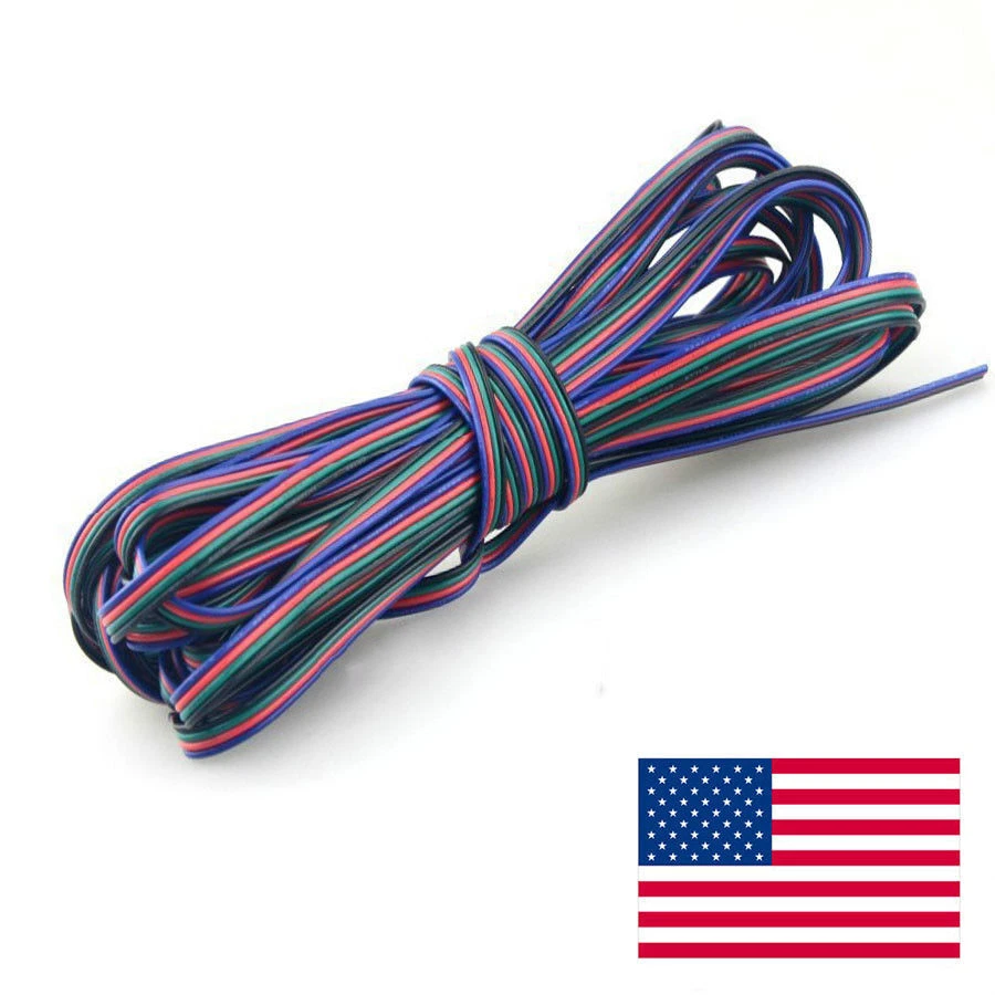 公和母 4 针连接器带电线适用于 5050/3528 RGB LED 驱动器/Ses hz — 第 2/4 张图片