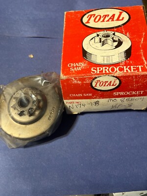 NOS AM total mcculloch vintage chainsaw sprocket & drum 85504 n174-k8 c57