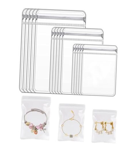 30pcs 3 Sizes Clear Jewelry Organizer Earring Ring Necklace 3 sizes mixed