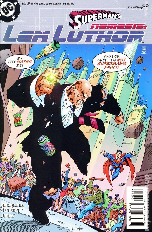 Superman's Nemesis Lex Luthor #3 FN 1999 Stock Image