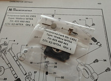 Husqvarna 455 460 461 Walbro Carburettor Kit for WTEA Carbs. BEST UK PRICE