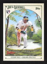 Esteury Ruiz RC 2023 Topps x Bob Ross Joy of Baseball   Athletics #88