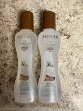 2 Biosilk Silk Therapy With Natural Coconut Oil Leave in Treatment 2.26oz Sealed