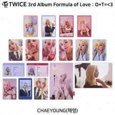 TWICE 3rd Album Formula of Love : O+T= 3 Official Photocard Chaeyoung KPOP K-POP