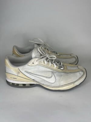 Nike Shoes Women Sz 11 Reax Revolution White & Gold Athletic Running 333767-111