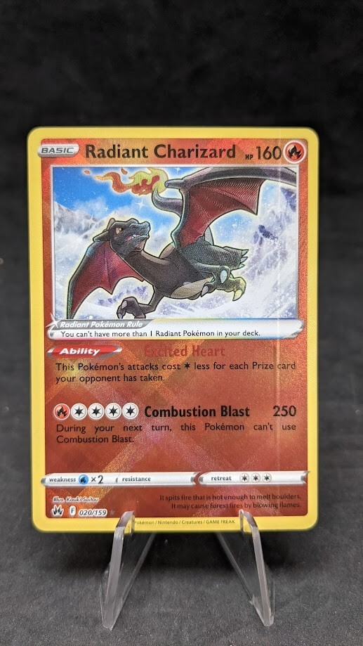 Radiant Charizard 020/159 -Pokemon TCG -SWSH Crown Zenith
