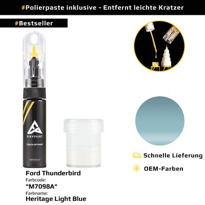 Lackstift für Ford Thunderbird Code: M7098A Heritage Light Blue