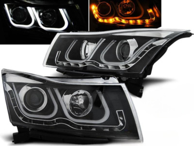 Scheinwerfer Paar für Chevrolet Cruze ab 2009 bis 2012 Daylight LED schwarz