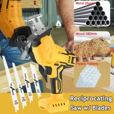Electric Reciprocating Saw For DeWalt 20V Battery Cutting Tools Cordless 4 Blade