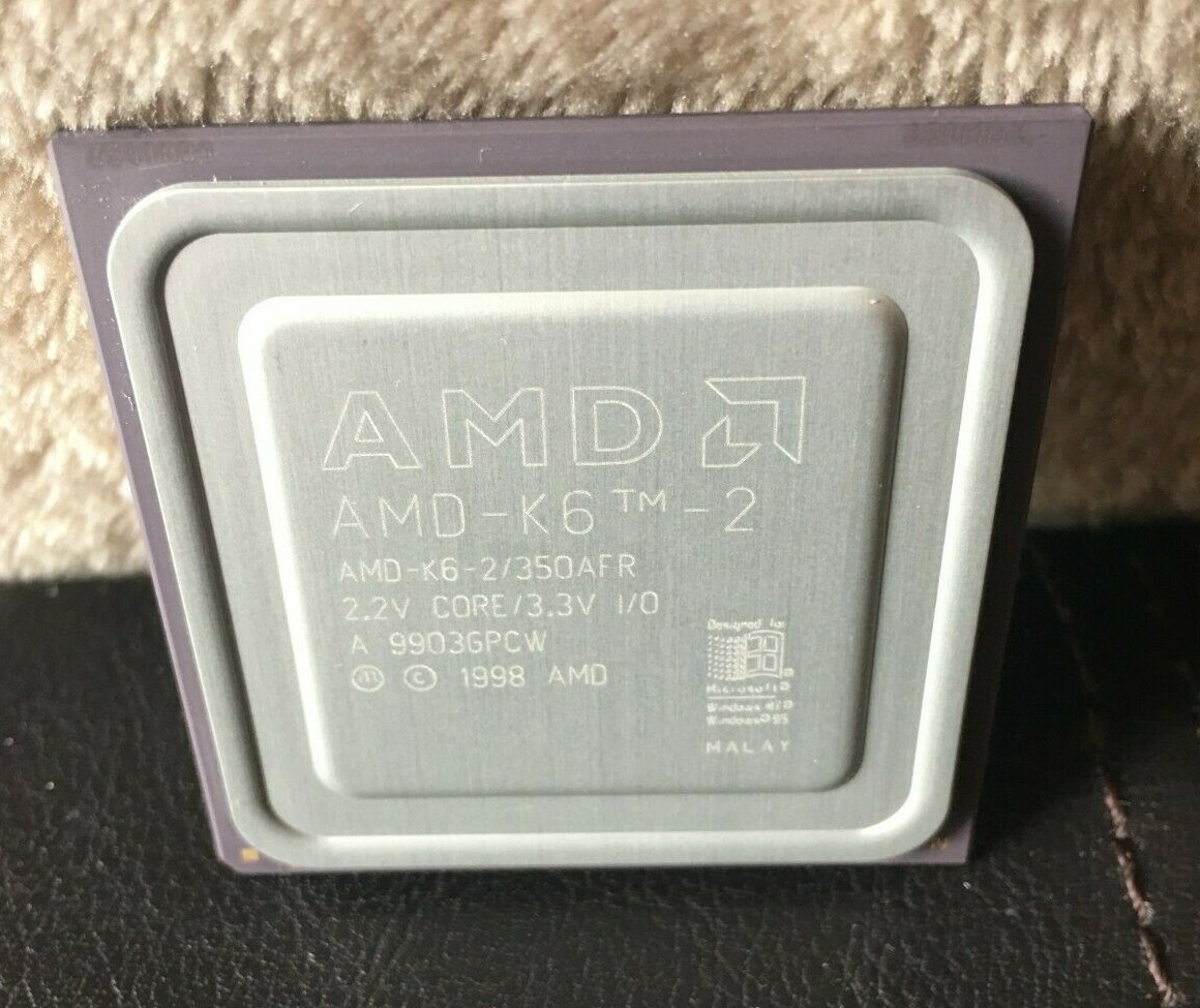 AMD K6-2 / 350AFR 450MHz 450 2.2v core / 3.3V Socket 7 CPU 1998