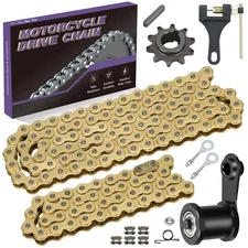 420 Gold Chain 42 Links 90 Links Chain Tensioner For Predator 212cc Mini Bike