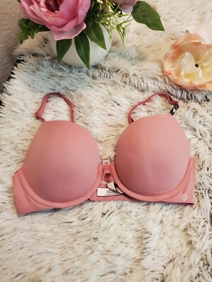 Victoria Secret PINK Bra Underwired Non-Padded Strap Size 32D $49.95 NWT