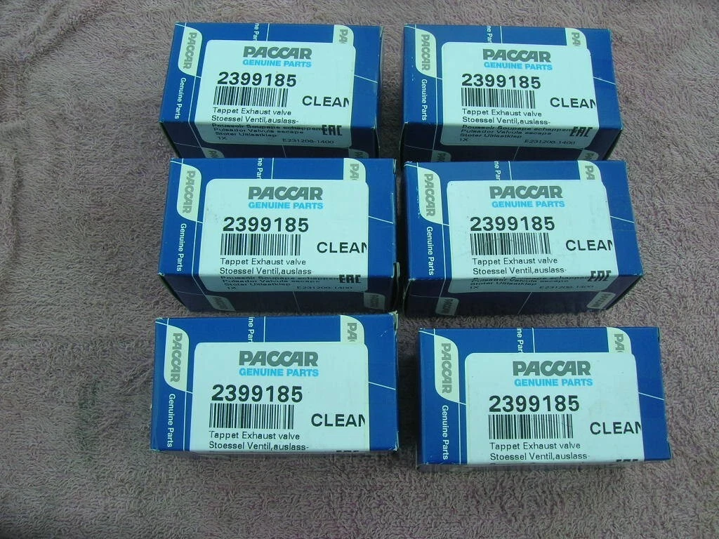 6 NEW Paccar Exhaust Valve Lifter Tappet 2330379 & 1867257 