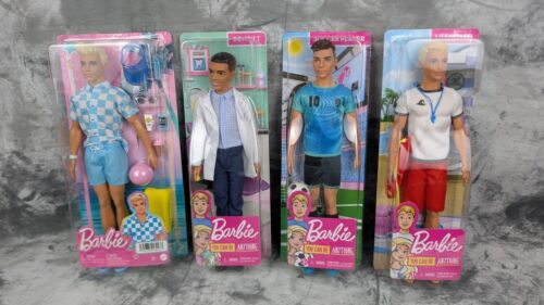 4 Modern Barbie KEN - Lifeguard, Soccer, Dentist, HPL74 Dark Complexion - Picture 2 of 12