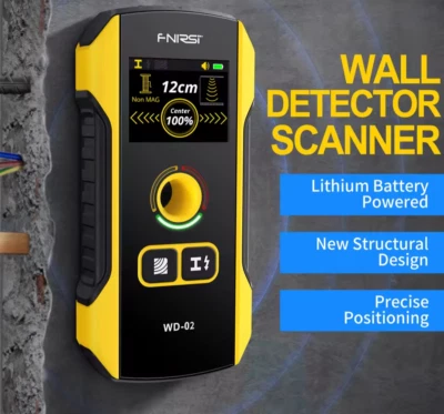 BRANDED FNIRSI WD-02 Wall Detector Scanner Stud Finder Positioning Hole TFT Display AC L