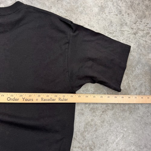Vintage Nutmeg Mills t shirt mens XL Blank black USA made deadstock NOS - Picture 6 of 7
