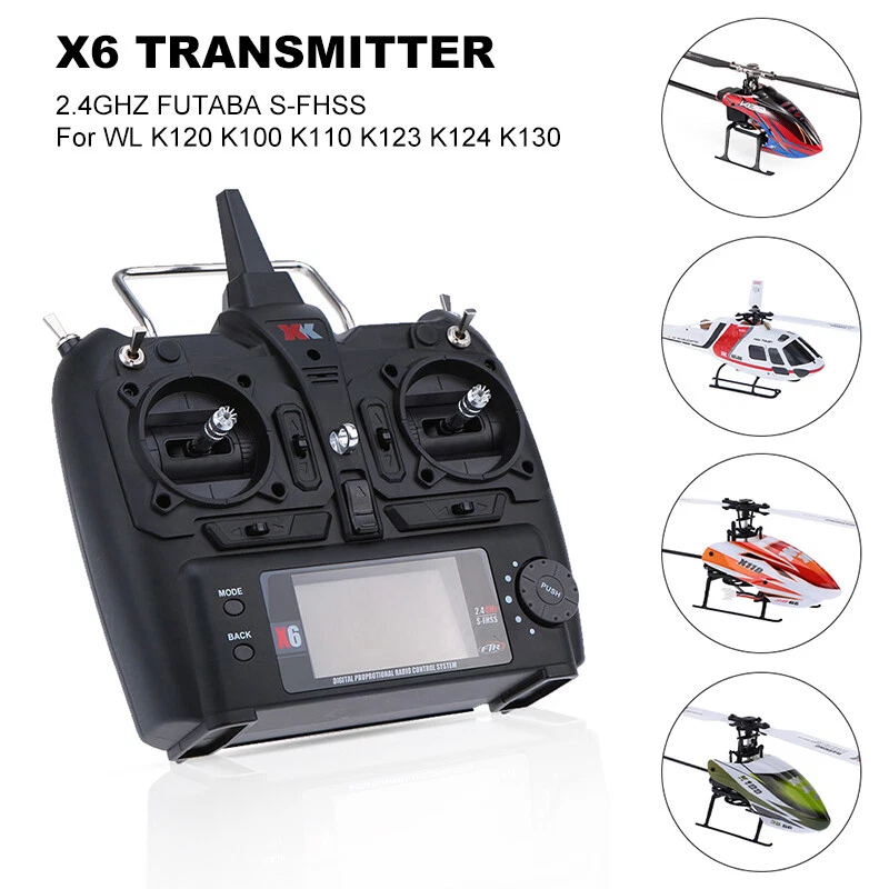 XK X6 Transmitter For K100 K110 K123 K124 RC Helicopter Remote Controller - Image 2 of 4
