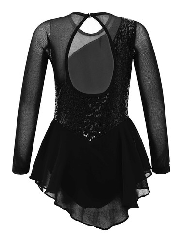 Kids Girls Ballet Dance Leotard Dress Gymnastics Figure Ice Skating Dancewear - Picture 18 of 74