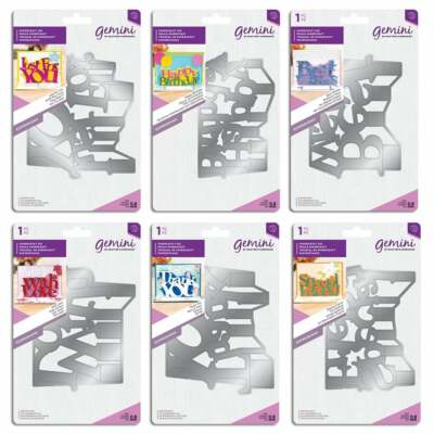 Zwillinge POP OUT Ausdrücke 3D Spruch Wort Stanzformen von Crafters Companion 