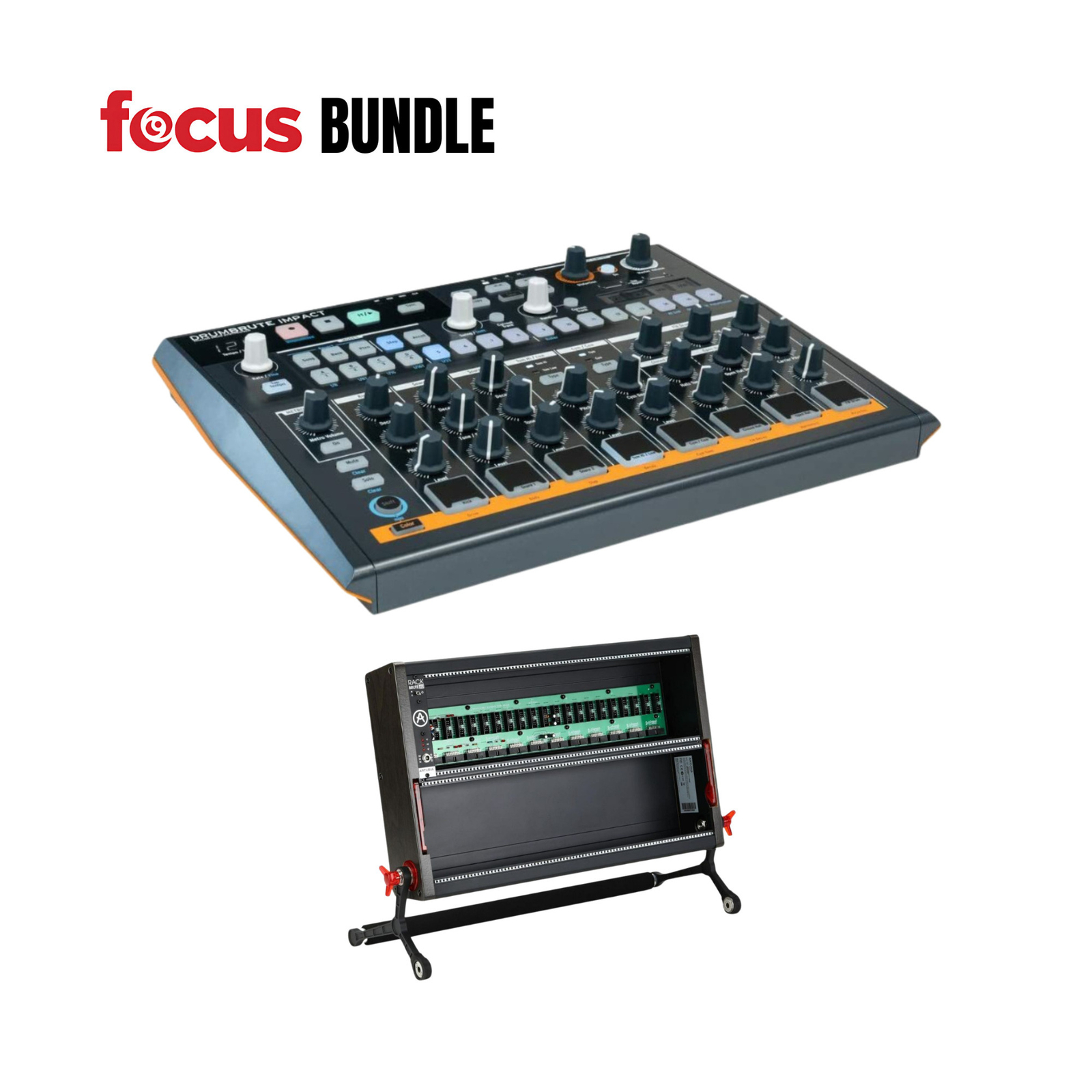 Аналоговая ударная драм-машина Arturia DrumBrute с корпусом Rackbrute 6U 101890₽